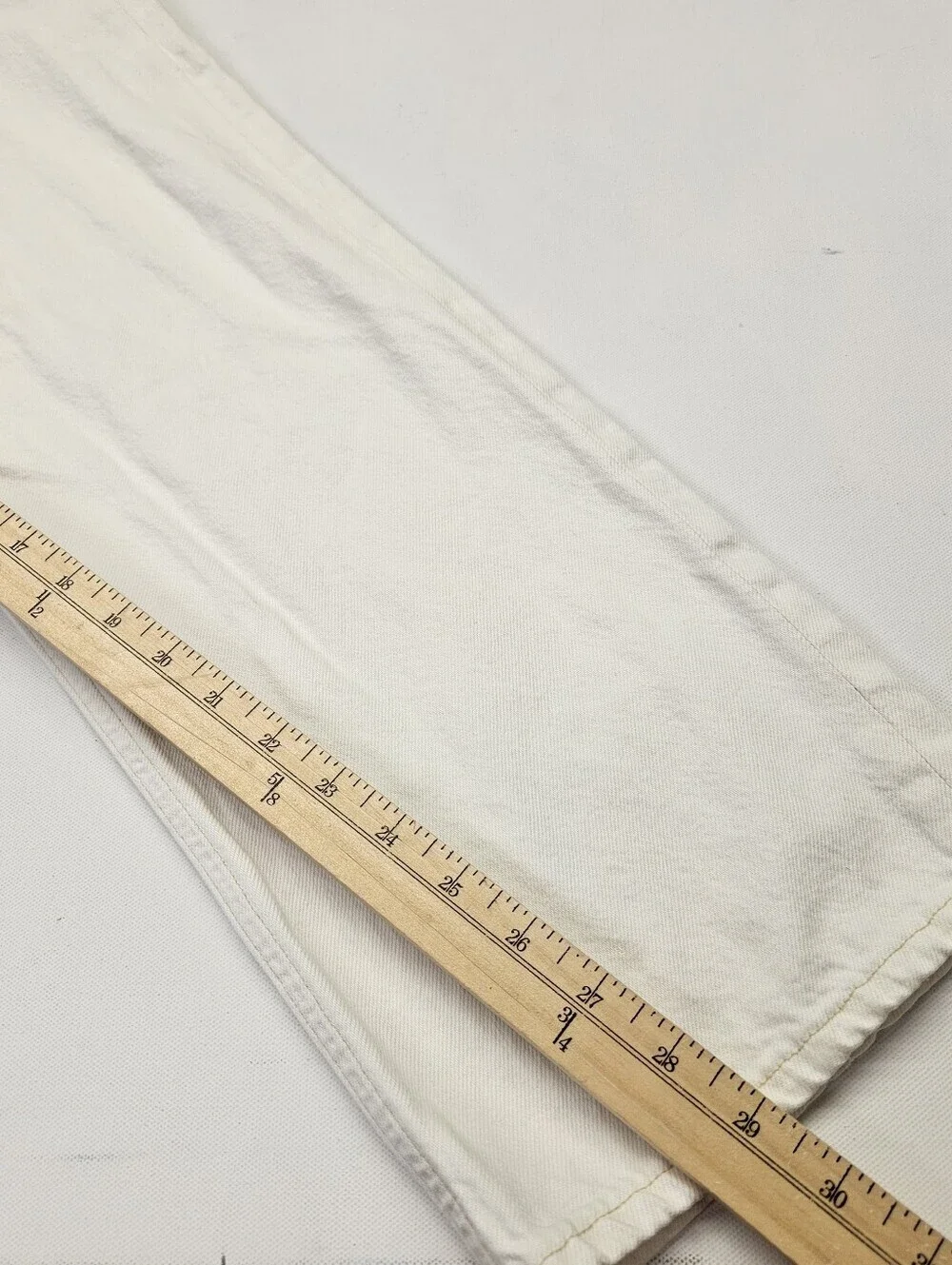 Agolde Jeans Women’s Size 30 Button  Fly Straight High Rise White Denim Jeans